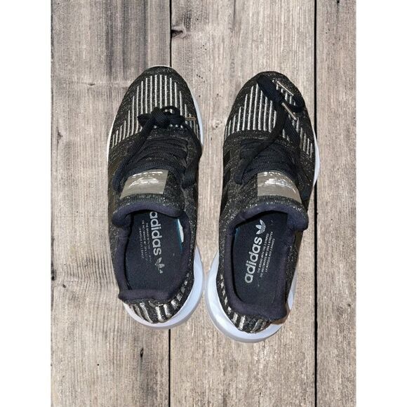 Adidas Swift Run Women's Size 8.5 Shoes Black Athletic Low Trainer Sneakers - Picture 8 of 9